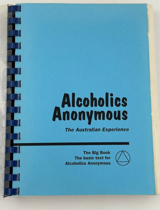 Pre-Publication Alcoholics Anonymous Australian Experience - Stories Recovery Collectibles