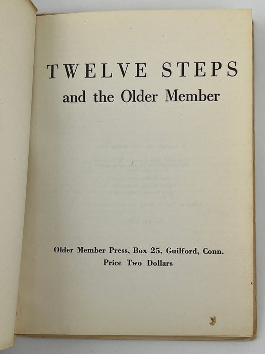 Twelve Steps and the Older Member - Third Printing from 1965 Recovery Collectibles