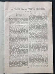 The Family Group of Alcoholics Anonymous Denver Conference 1951 Recovery Collectibles