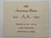 AA 26th Anniversary Dinner - Clarence S - 1967 Recovery Collectibles