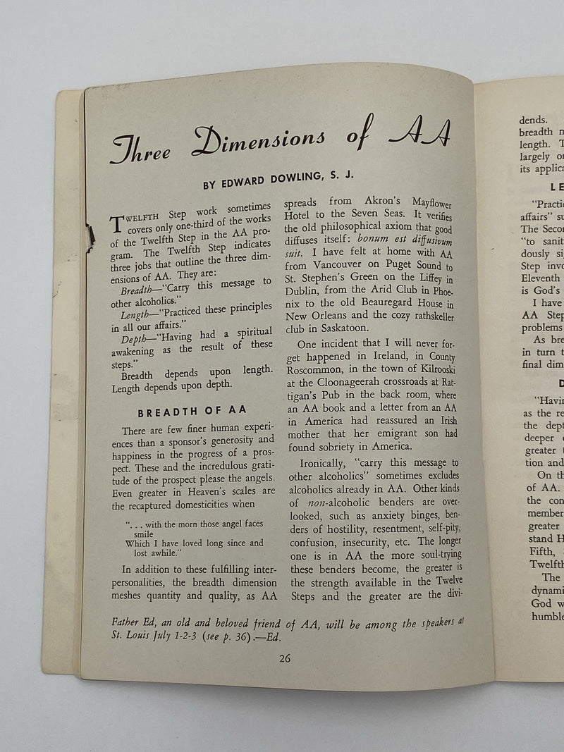 AA Grapevine - 1955 International Convention Issue - July 1955 Recovery Collectibles