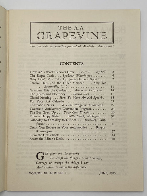 AA Grapevine - 1955 International Convention Program - June 1955 Recovery Collectibles