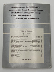 AA Grapevine - 25th Anniversary - June 1969 Recovery Collectibles