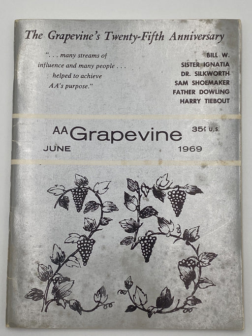 AA Grapevine - 25th Anniversary - June 1969 Recovery Collectibles
