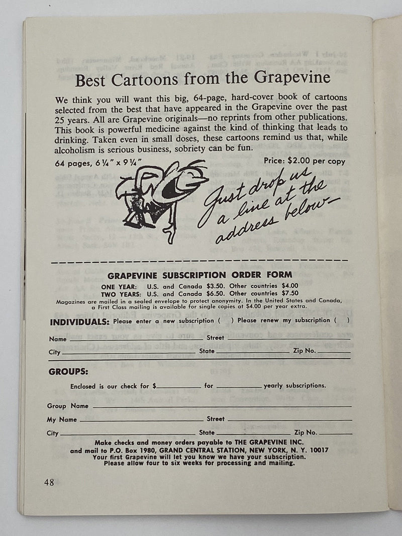 AA Grapevine - 30th Anniversary Issue - June 1974 Recovery Collectibles