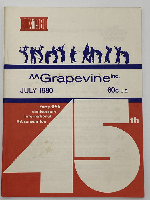 AA Grapevine - 45th Anniversary Convention- July 1980 Recovery Collectibles