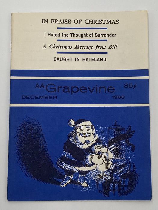 AA Grapevine - A Christmas Message From Bill - December 1966 Recovery Collectibles