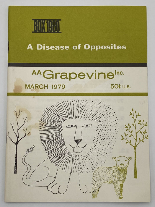 AA Grapevine - A Disease of Opposites - March 1979 Recovery Collectibles