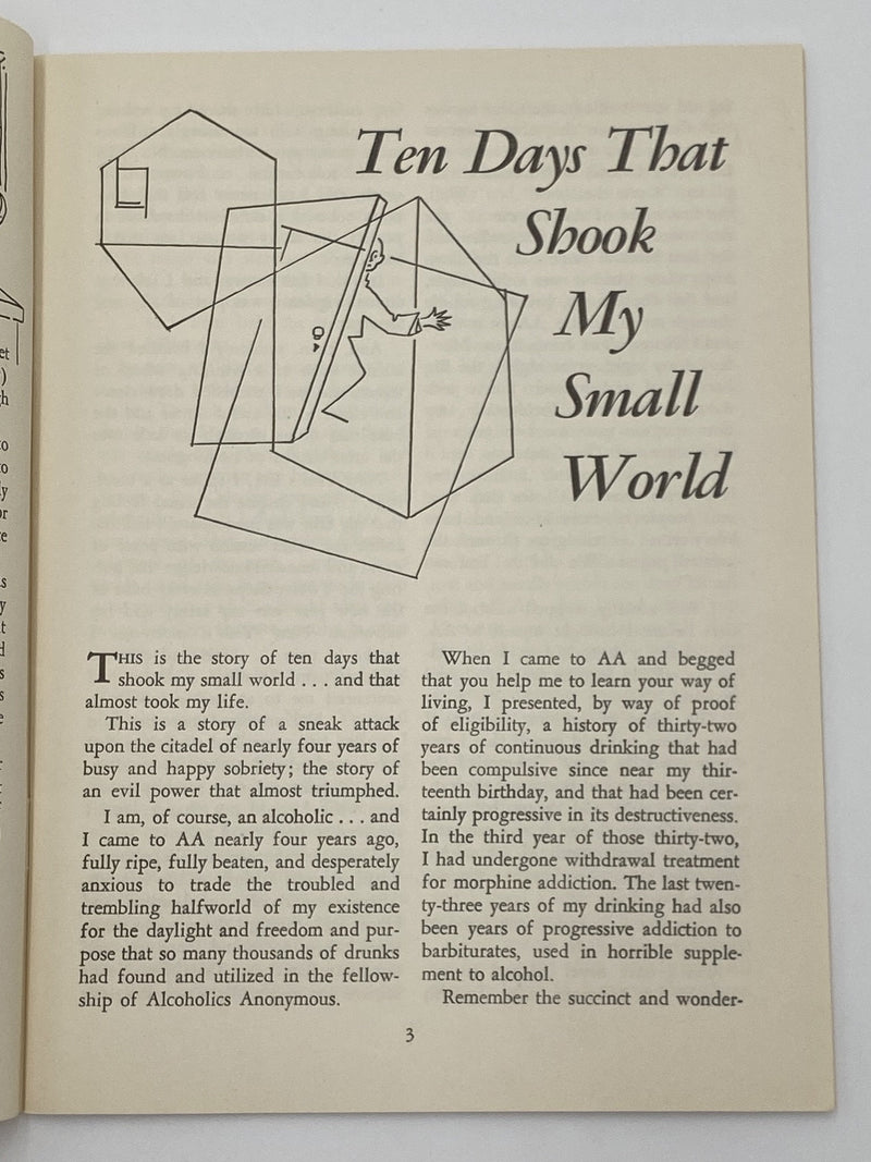AA Grapevine - A Letter To Groups from Bill - July 1954 Recovery Collectibles