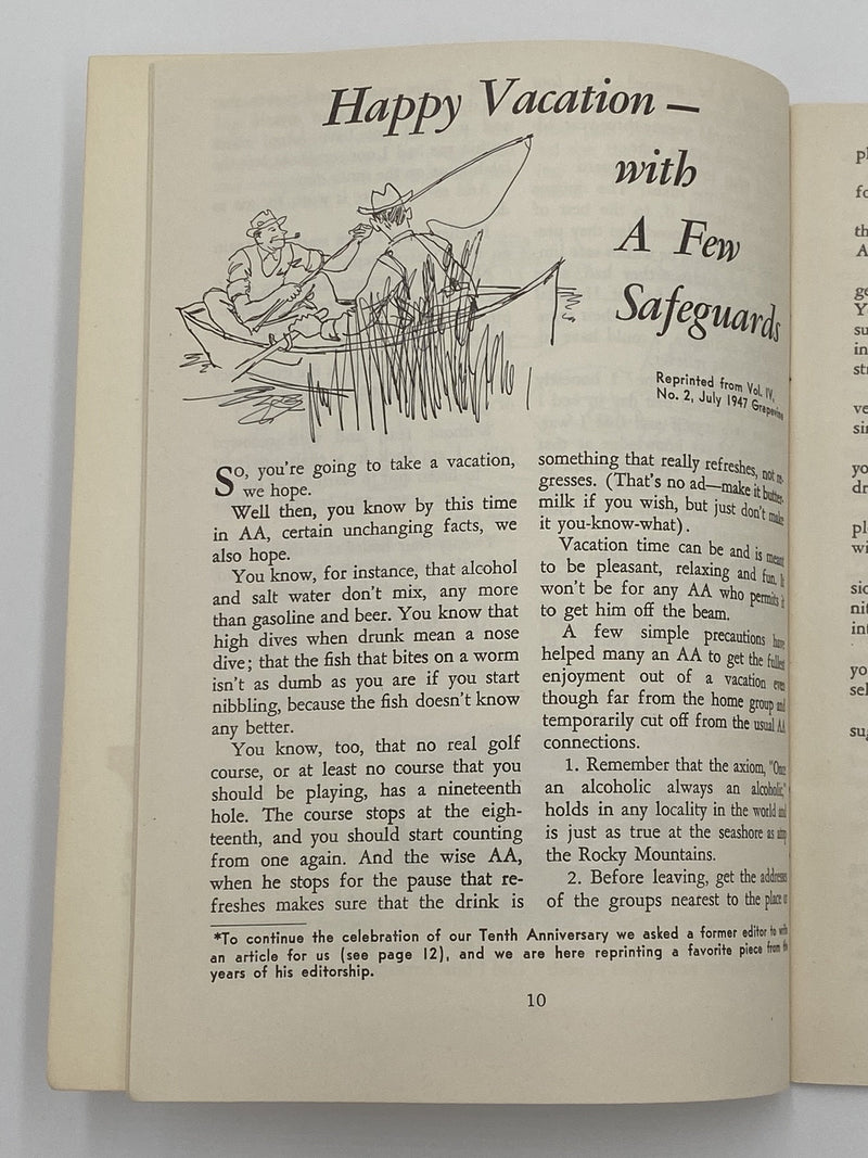AA Grapevine - A Letter To Groups from Bill - July 1954 Recovery Collectibles
