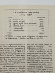 AA Grapevine - A Letter To Groups from Bill - July 1954 Recovery Collectibles