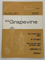 AA Grapevine - AA Attitudes - August 1963 Recovery Collectibles