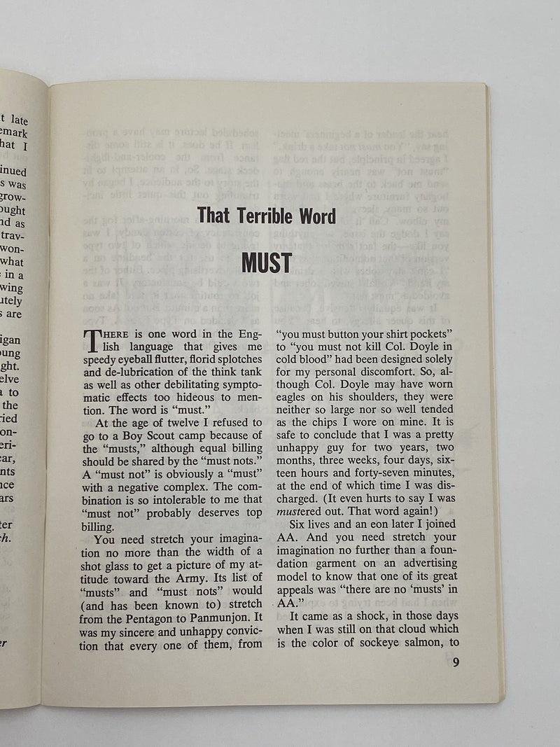 AA Grapevine - AA Attitudes - August 1963 Recovery Collectibles