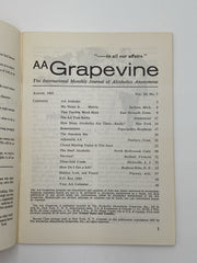 AA Grapevine - AA Attitudes - August 1963 Recovery Collectibles