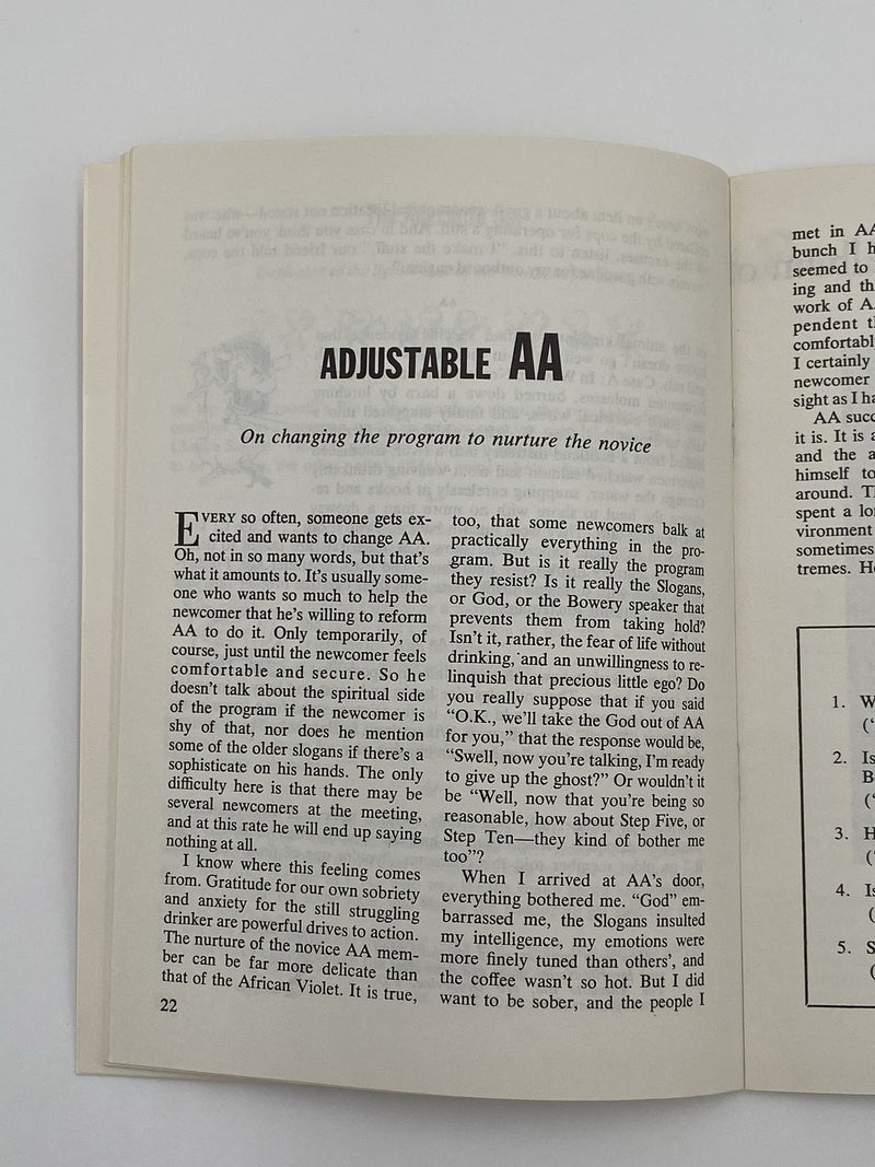 AA Grapevine - AA Attitudes - August 1963 Recovery Collectibles