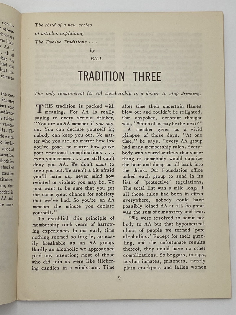 AA Grapevine - AA Prison Groups - July 1952 Recovery Collectibles