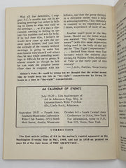 AA Grapevine - AA Prison Groups - July 1952 Recovery Collectibles