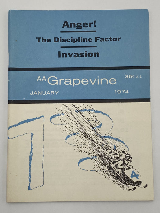 AA Grapevine - AA and the Military - January 1974 Recovery Collectibles