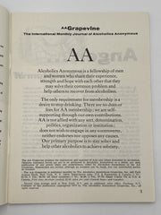AA Grapevine - AA and the Military - January 1974 Recovery Collectibles