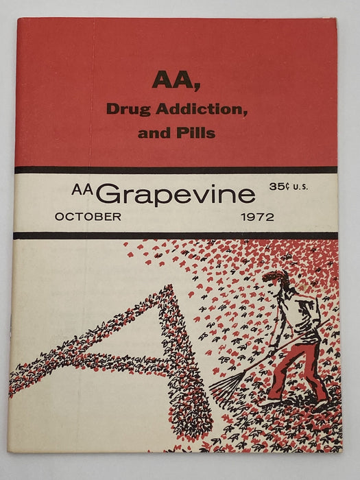 AA Grapevine - AA, Drug Addiction, and Pills - October 1972 Recovery Collectibles