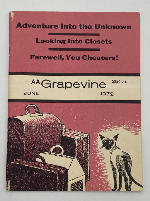 AA Grapevine - Adventure Into the Unknown - June 1972 Recovery Collectibles