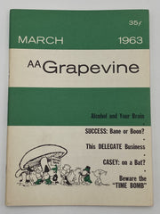 AA Grapevine - Alcohol and Your Brain - March 1963 Recovery Collectibles