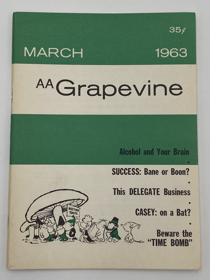 AA Grapevine - Alcohol and Your Brain - March 1963 Recovery Collectibles