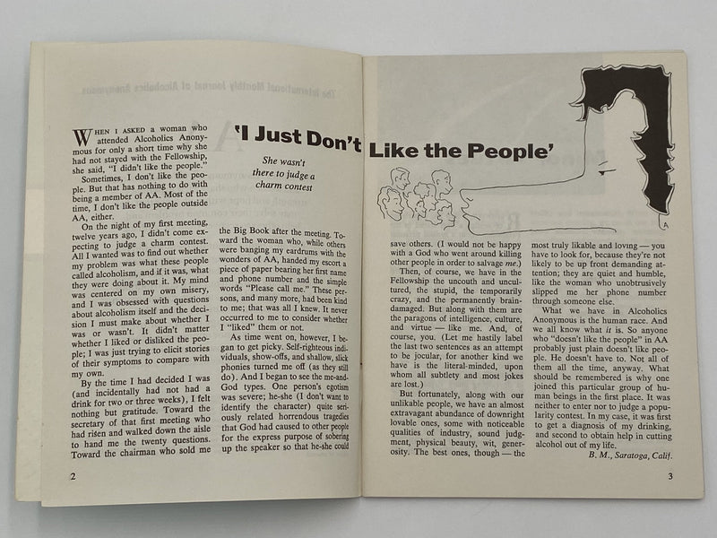 AA Grapevine - Anonymity - August 1976 Recovery Collectibles
