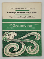 AA Grapevine - Anxiety/Tension - March 1969 Recovery Collectibles