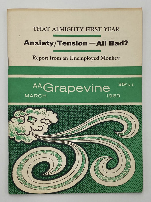 AA Grapevine - Anxiety/Tension - March 1969 Recovery Collectibles