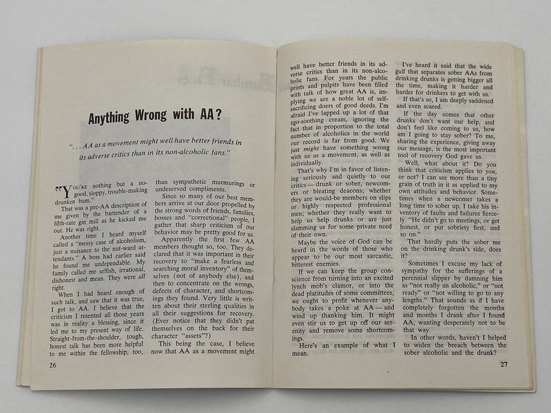 AA Grapevine - Anything Wrong With AA - March 1964 Recovery Collectibles