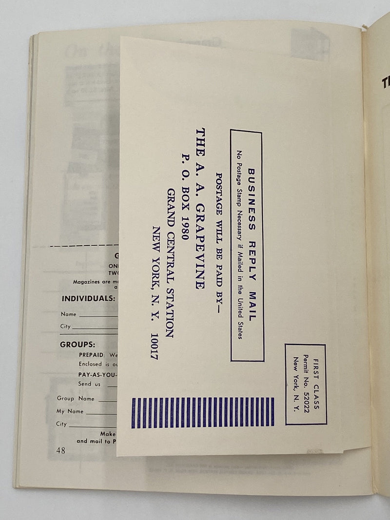 AA Grapevine - April 1969 Recovery Collectibles