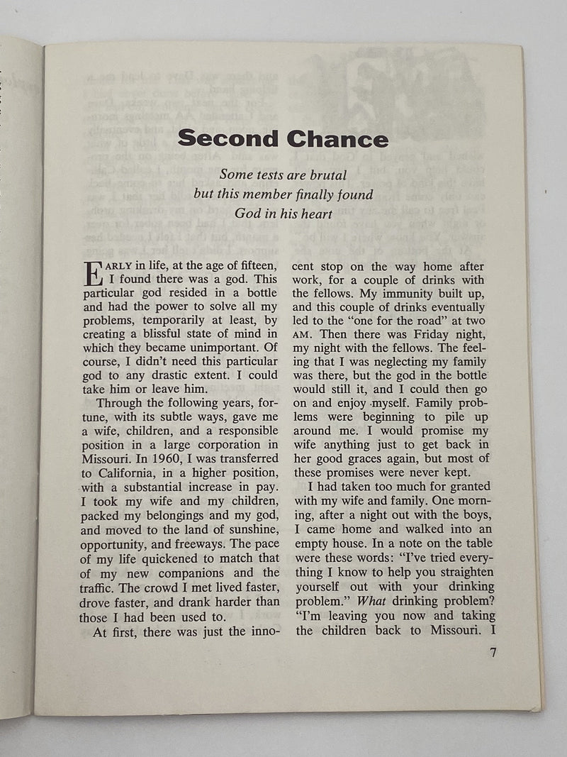 AA Grapevine - Around the World in One-Day-at-a-Time - February 1970 Recovery Collectibles