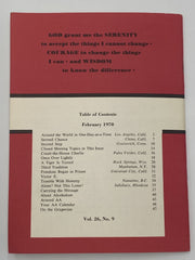 AA Grapevine - Around the World in One-Day-at-a-Time - February 1970 Recovery Collectibles