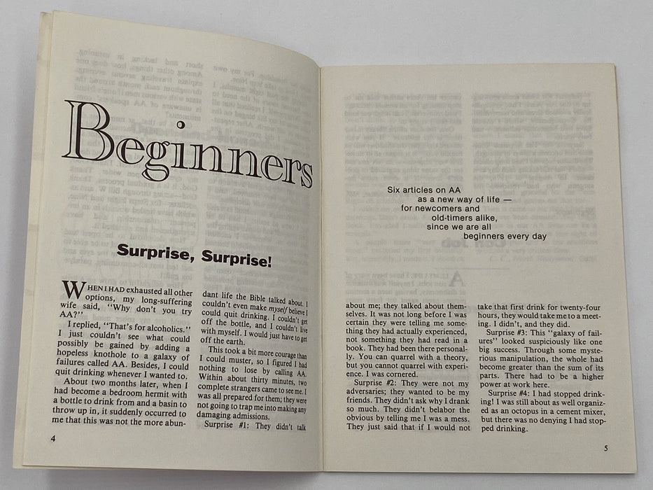 AA Grapevine - Beginners - February 1980 Recovery Collectibles