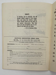 AA Grapevine - Bill W on Why We Are Anonymous - May 1966 Recovery Collectibles