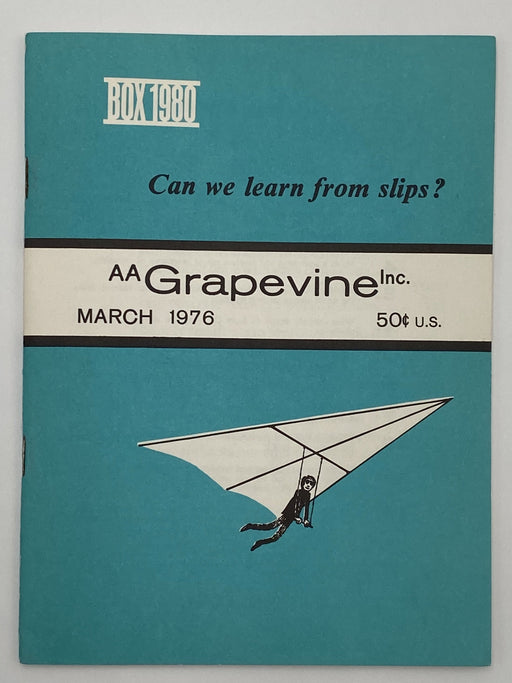 AA Grapevine - Can We Learn From Slips - March 1976 Recovery Collectibles