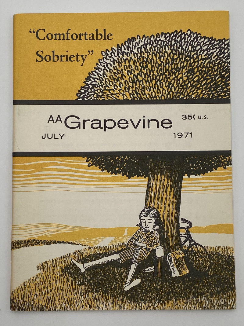 AA Grapevine - Comfortable Sobriety - July 1971 Recovery Collectibles