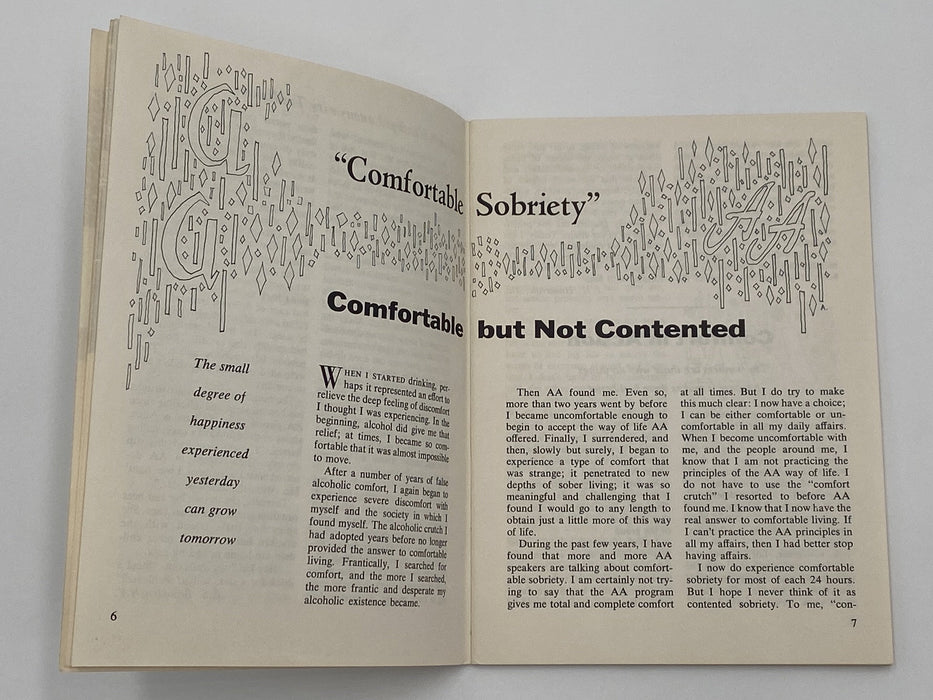 AA Grapevine - Comfortable Sobriety - July 1971 Recovery Collectibles