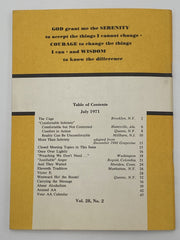 AA Grapevine - Comfortable Sobriety - July 1971 Recovery Collectibles