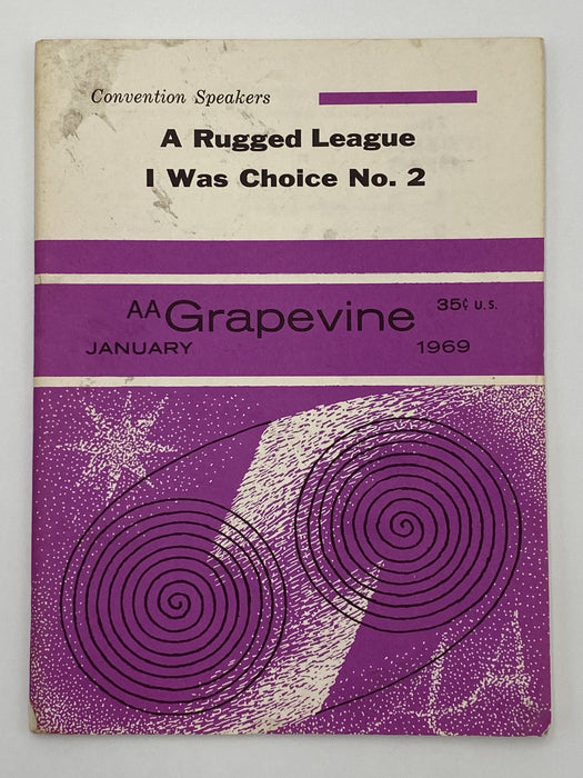 AA Grapevine - Convention Speakers - January 1969 Recovery Collectibles
