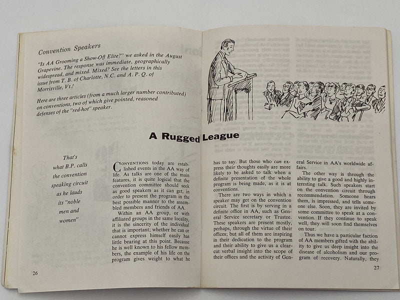 AA Grapevine - Convention Speakers - January 1969 Recovery Collectibles