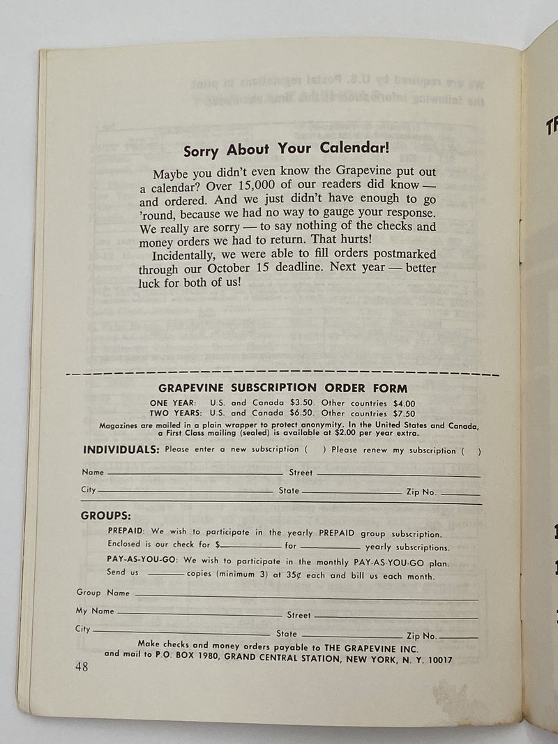 AA Grapevine - Convention Speakers - January 1969 Recovery Collectibles