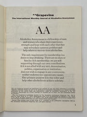 AA Grapevine - Cracking the ‘Secret’ of Big City AA - May 1969 Recovery Collectibles