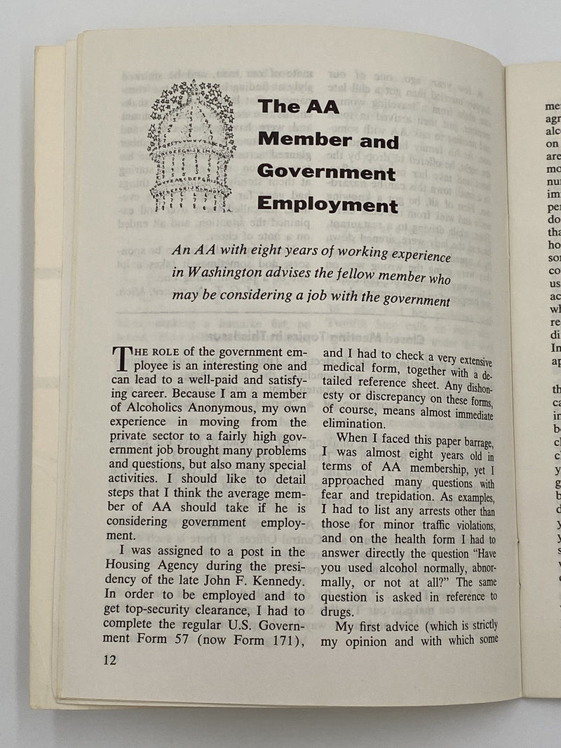 AA Grapevine - Cracking the ‘Secret’ of Big City AA - May 1969 Recovery Collectibles