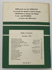 AA Grapevine - December 1968 - The Christmas Present Recovery Collectibles