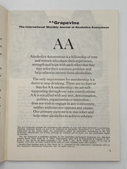 AA Grapevine - Depression and Loneliness - January 1971 Recovery Collectibles