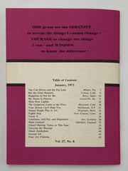 AA Grapevine - Depression and Loneliness - January 1971 Recovery Collectibles