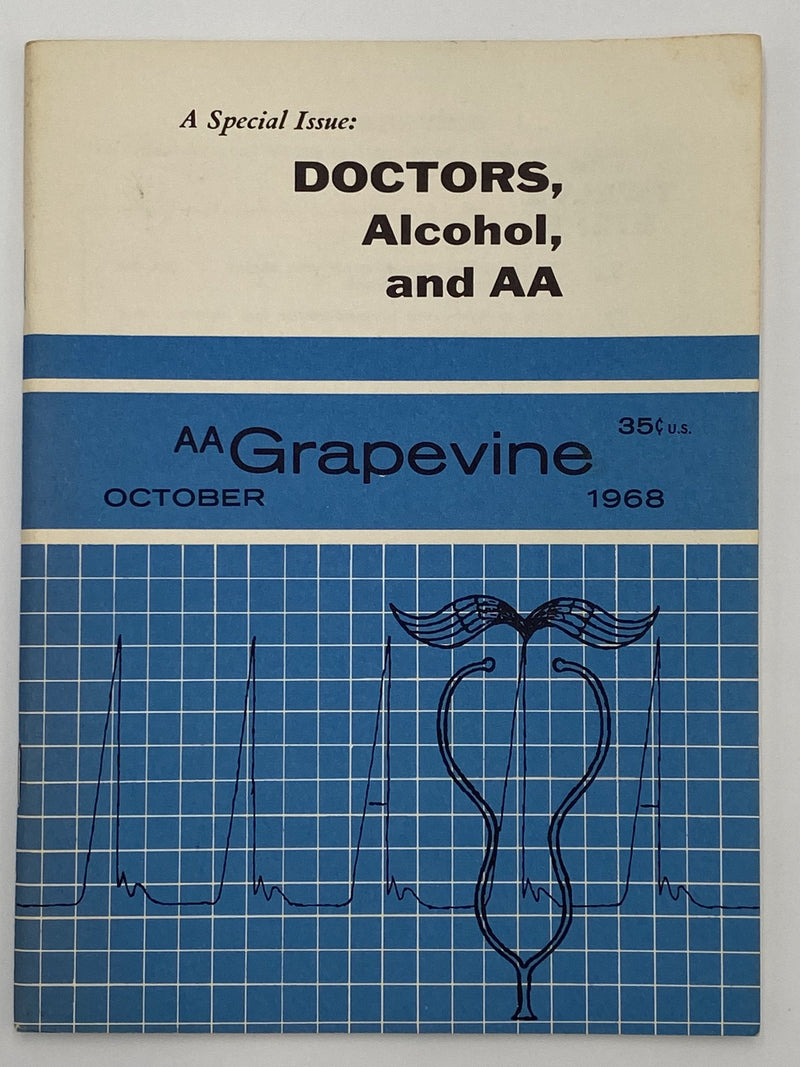 AA Grapevine - Doctors, Alcohol, and AA - October 1968 Recovery Collectibles