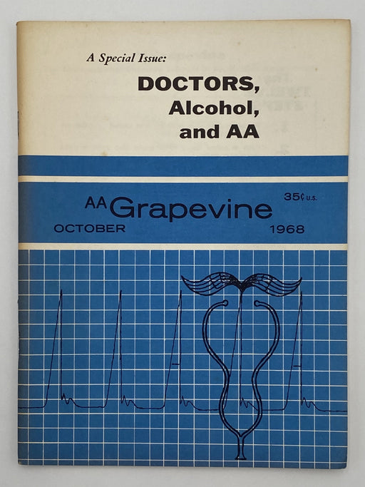 AA Grapevine - Doctors, Alcohol, and AA - October 1968 Recovery Collectibles